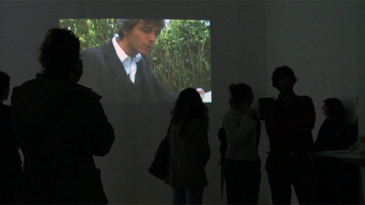 habitation imaginaire #1, public et projection vidéo